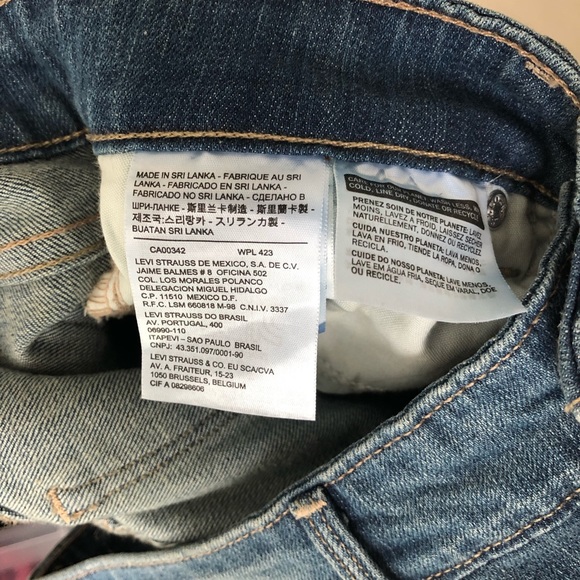 Levi’s Demi Curve Straight Leg Denim Jeans - Picture 7 of 7